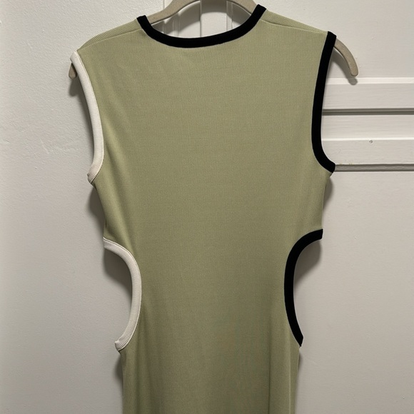 NWT Christopher Esber Fran dress pistachio with black and white trim size AU8 - Picture 6 of 6